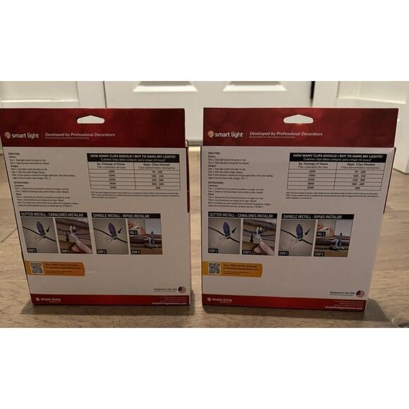 Simple Living Universal Light Clips (Gutters, Shingles & Tile) 100 Clips X 2 NIB - Picture 3 of 4